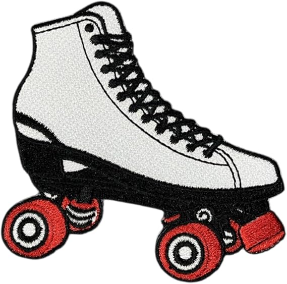 Roller Skate Iron On Patch Retro Skating Patch for Jackets, Backpacks, Hats, and DIY Projects