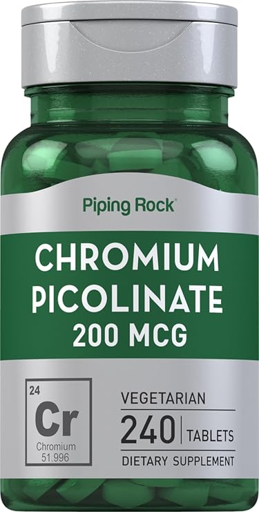 Piping Rock Chromium Picolinate 200mcg | 240 Tablets