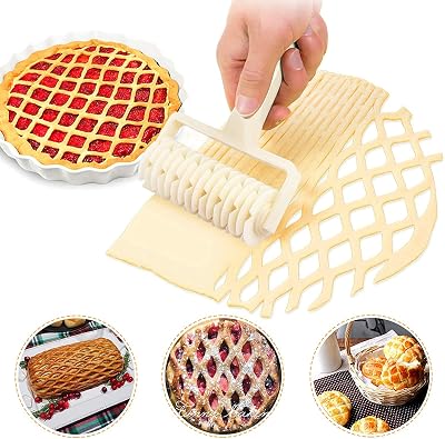 Lattice Roller Cutter, Pie Pizza Cookie Dough Roller Lattice Household Baking Pastry ToolsPlastic lattice cutter