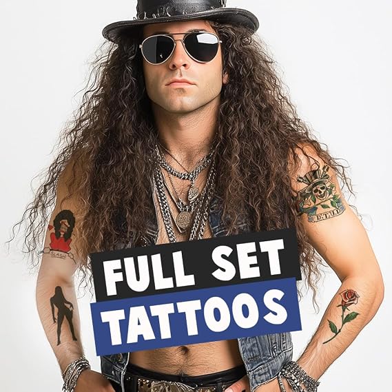 Slash Costume Temporary Tattoos