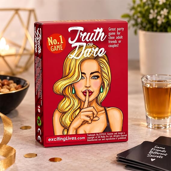 Truth Or Dare: 100 Questions Fun Party Game for Adults or Naughty Gift for Couples with Hilarious Dares and Terrible Truths