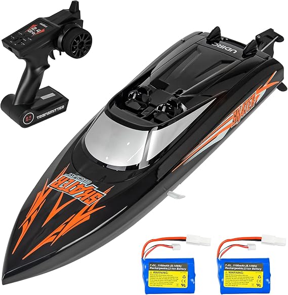 Cheerwing Skater RC Boat, Self-Righting Remote Control Boat for Adults, 25km/h High Speed Racing Boats Toys for Pools & Lakes, 2 Batteries