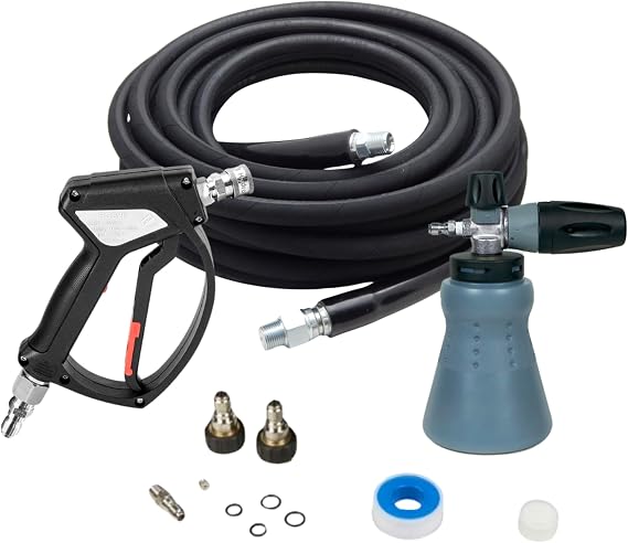 MTM Hydro PF22 Wide Mouth Foam Cannon and SGS28 Spray Gun Kit with Swivel