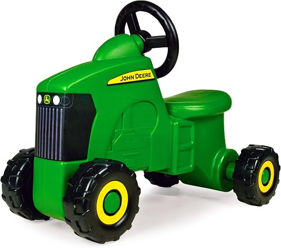 John Deere Ride On Toys Sit 'N Scoot Activity Tractor for Kids Ages 18 Months and Up, Green | Foot-to-Floor Ride On Toy, Officially Licensed John Deere Toy, Indoor/Outdoor Push Tractor, Ages 18 Months and Up
