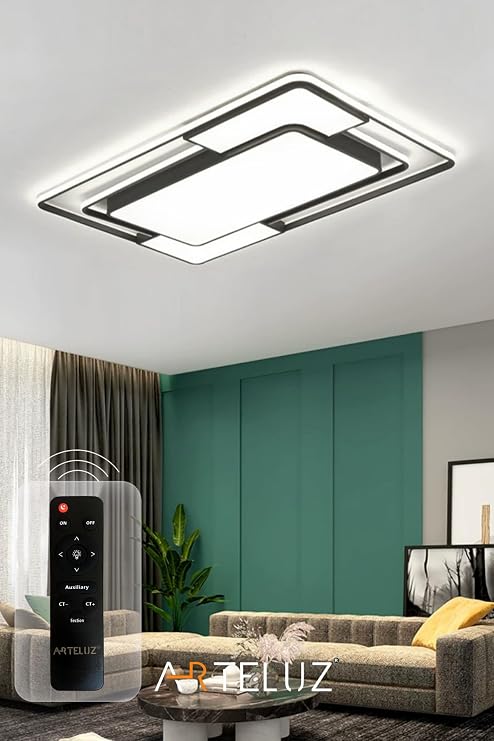 DİKDÖRTGEN MODEL MODERN PLAFONYER AVİZE (90X60 CM) [Enerji Sınıfı A]