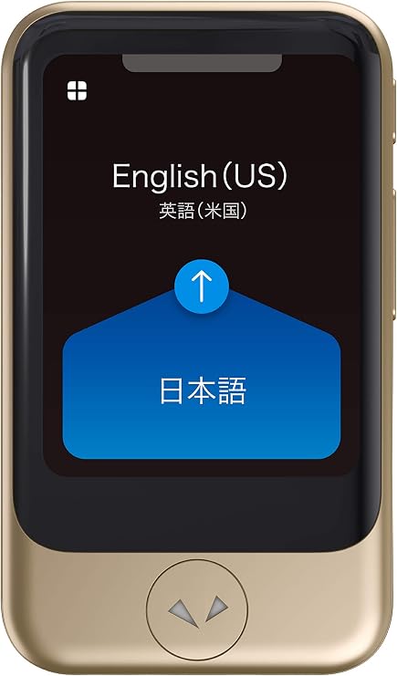 Pocketalk S Two-Way Voice Translator with Built-in Data (Gold)
