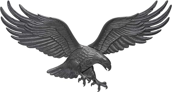 Whitehall Products Decorative Wall Eagle, 36-Inch, Black
