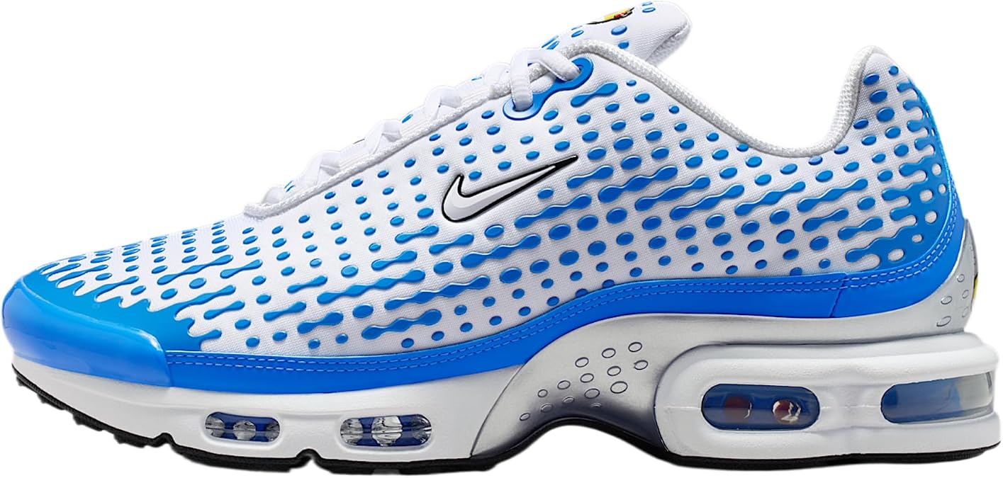 Nike Air Max Plus VII Men's Shoes (White/Blue Crystal/Metallic Silver/White)