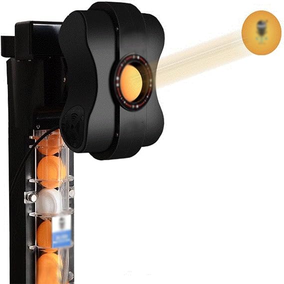Table Tennis Robot Machine,Tabletop Ping Pong Robot Machine with Catch Net for Training,Table Tennis Robot Automatic Ping Pong Robot Machine for Training