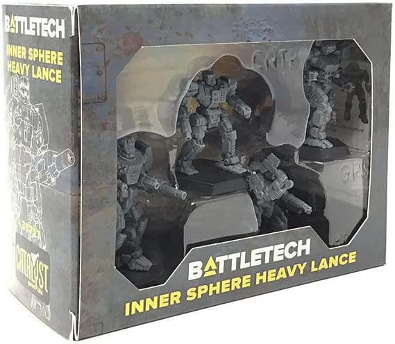 Catalyst Game Labs BattleTech Mini Force Pack: Inner Sphere Heavy Lance, Grey