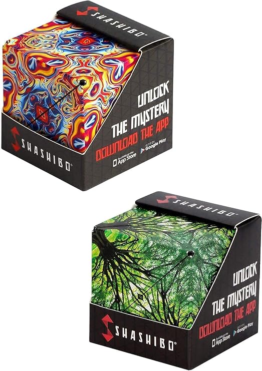 Shashibo DODECA Magnetic Puzzle Cube Bundle, Elements and Spaced Out