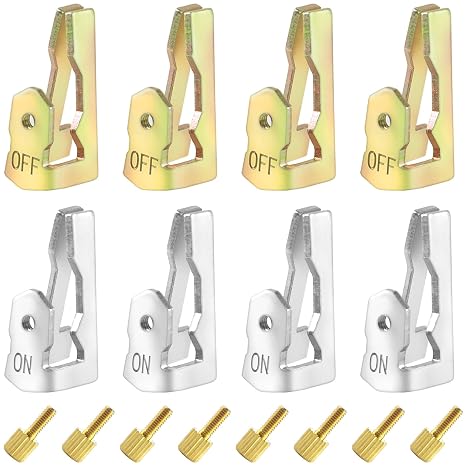 Time Switch Replacement Tripper Kit, Timer Tripper Replacement Switch Kit for 156T1978A for T100 Series Timers, Pool Timer On-Off Clip Pool Timer Pin (4 On/4 Off/8 Screws)