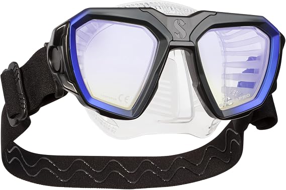 SCUBAPRO D-Mask Scuba Diving Mask, Blue/Clear, Small