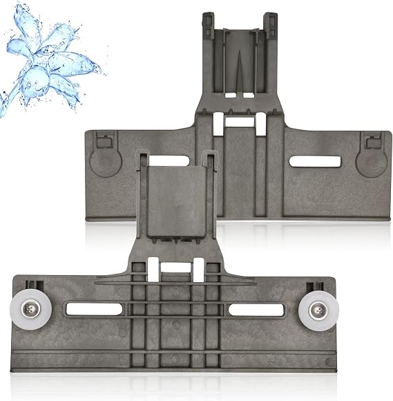 UPGRADED W10350375 W10712395 Dishwasher Top Rack Parts (2 Pack),Replacement for Kenmore Whirlpool Dishwasher Parts WDT750SAHZ0 WDT730PAHZ0 Upper Rack Parts Replace AP5957560 3516330 AP595756
