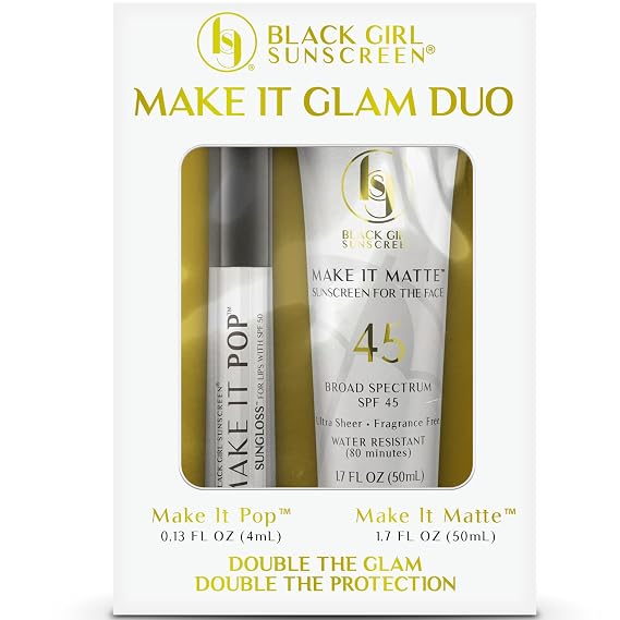 Black Girl Sunscreen Make It Matte SPF 45 & Sungloss SPF 50 (2 Pack)