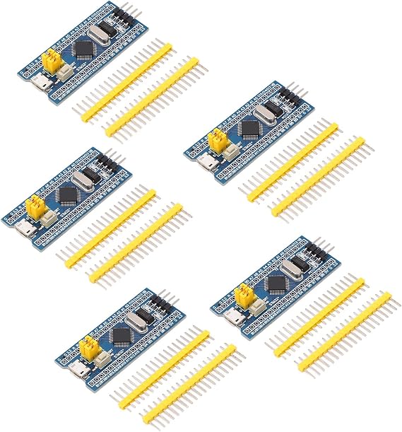 STM32F103C8T6 Minimum System Development Board 5-Pack 40-Pin Core Kit for Embedded Electronics Projects and Learning