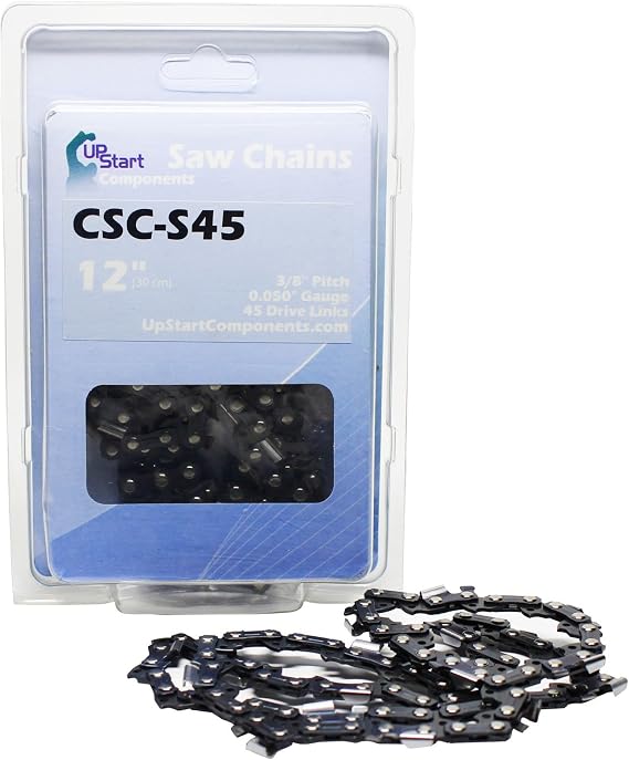 6-Pack 12" Semi Chisel Saw Chain for Tanaka TCS 33 EDTP Chainsaws