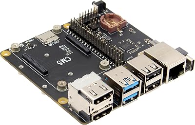 Geekworm X1500 CM5 IO Carrier Board for Raspberry Pi Compute Module 5 Support Dual M.2 NVMe SSD|1GbE Ethernet Port