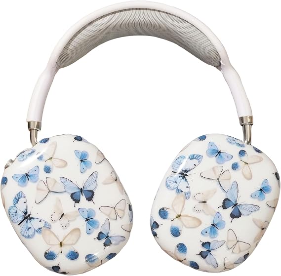 Airpod Max Ear Cover, Butterfly Series, Personality Fashion AirPod Max Case Accessories Protective for Apple airpod Max