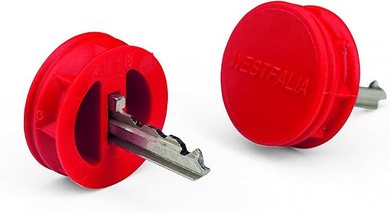 WESTFALIA Automotive 942001513208 Replacement Key Number 08 for Detachable Tow Bar (Pack of 2)