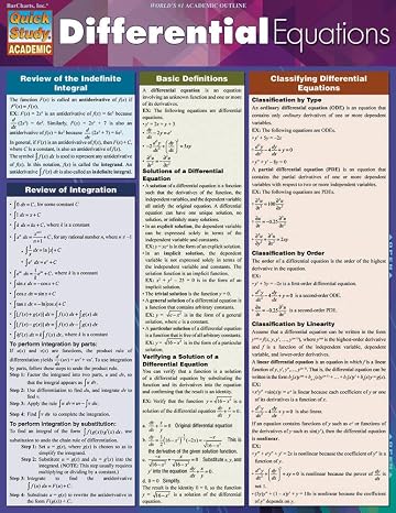 Differential Equations (Quick Study: Academic)
