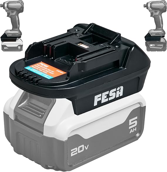 FESA DeWalt/Milwaukee to Makita Compatible Battery Adapter