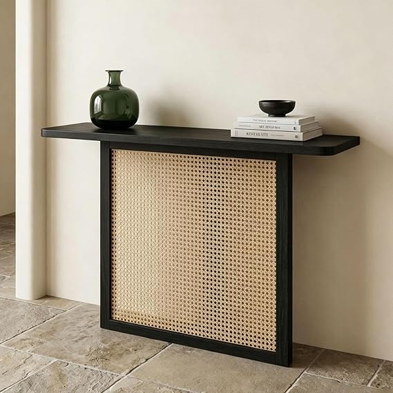 Solid Wood Entryway Console Table, Small Narrow Hallway Sofa Accent Counter