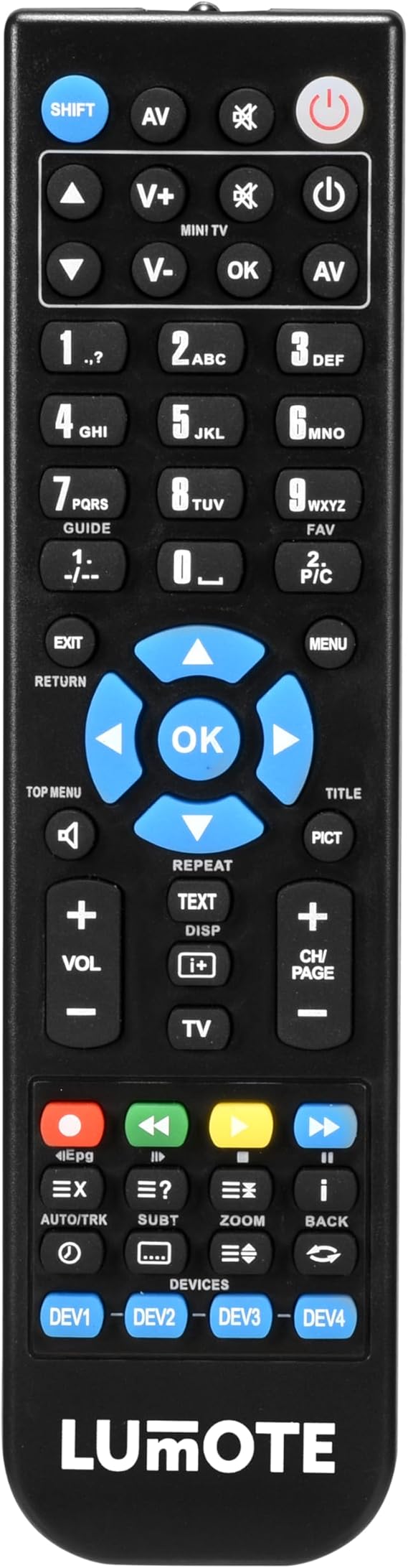 Replacement Remote Control for Yamaha RAV160 DSP-A1 Standard v1