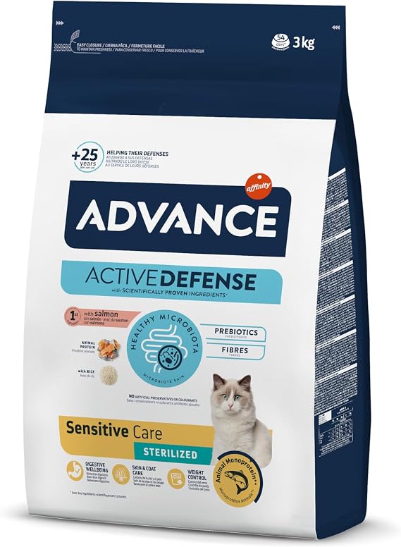 Advance Somonlu Kısırlaştırılmış Kedi Maması, 3 Kg