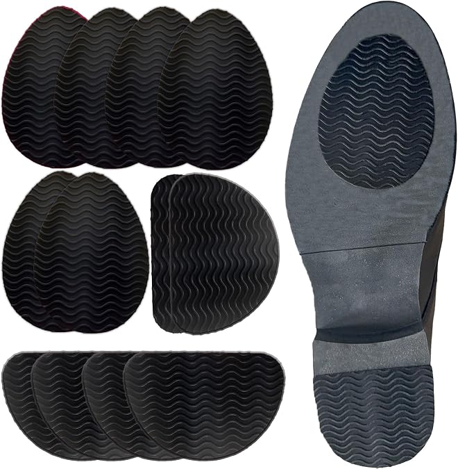 Non-Slip Shoe Pads,Adhesive Shoe Grips, Sole Protectors for High Heels (Black 6pairs)