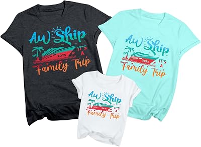 2026 Family Cruise Shirts Its A Family Trip Shirt Making Memories Together Cruise Ship Short Sleeve Tops