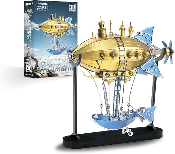Piececool Metal 3D Puzzle for Adults Victoria Steamship Metal Model Kits DIY Building Kits,Hobbies Family Time,Home Decor Best Gifts