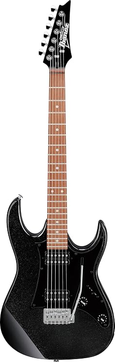Ibanez grx20-bkn gitarlar, gece siyahı, metal, modern