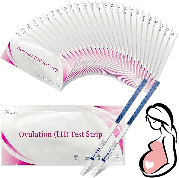 50 Pieces Ovulation Test Strips,Ovulation Predictor,Highly Sensitive 25miu/ml Test,Track Ovulations Tests,Fast and Accurate Results | Highly Sensitive 25miu/ml Test,Track Ovulations Tests,Fast and Accurate Results