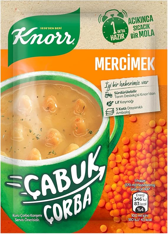 Knorr Çabuk Çorba Mercimek 22 g