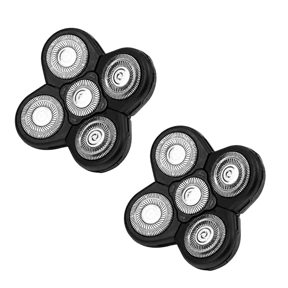 5-Head Electric Shaver Replacement Blades, 2-Pack 5D Floating Razor Heads