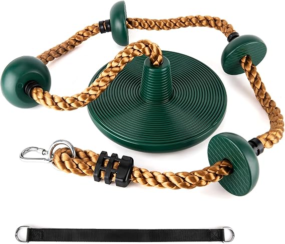 Rope Swing for Tree, Climbing Rope with Platforms - Swing Seat