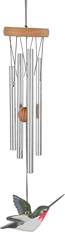 Woodstock Chimes Signature Collection, Woodstock Hummer Chime, 15'' Decor Designs Wind Chimes for Outdoor, Patio, Home or Garden Decor (HBRS)