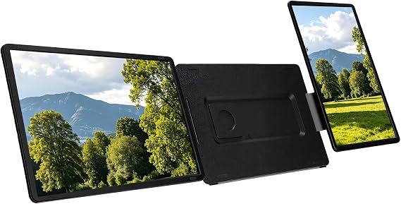 Extended Screen for Laptop, Triple Laptop Monitor Extender, 16 Inch 2.5K QHD Portable Screens with Stand, for 12 to 18.5 Inch Laptops
