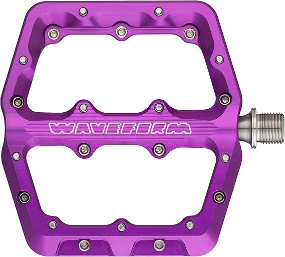 Wolf Tooth Waveform Aluminum Pedals - Large - Ultraviolet Purple