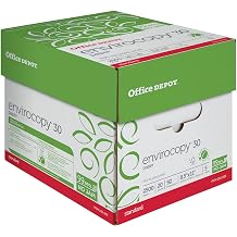 Office Depot Envirocopy 30 Paper, 8 1/2in X 11, 20lb, 30% Recycled, FSC Certified, 500 Sheets, Ream, 40430 Per Reams