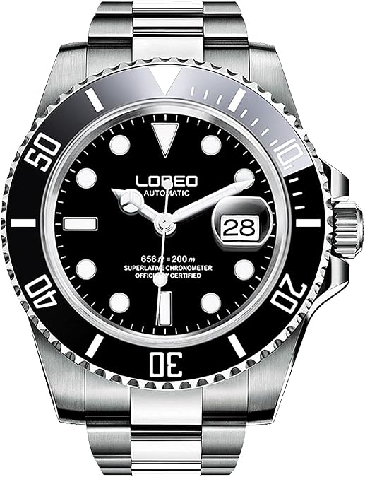 TEINTOP Diving Watches for Men Automatic Mechanical Waterproof Loreo Watch Rotating Bezel