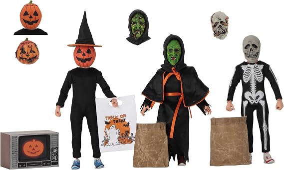 NECA Halloween 3: Season of the Witch - 8 Scale Clothed Action Figure Set | Halloween 3 Season of the Witch 6 Inch Action Figure Retro Doll Series - Trick or Treaters