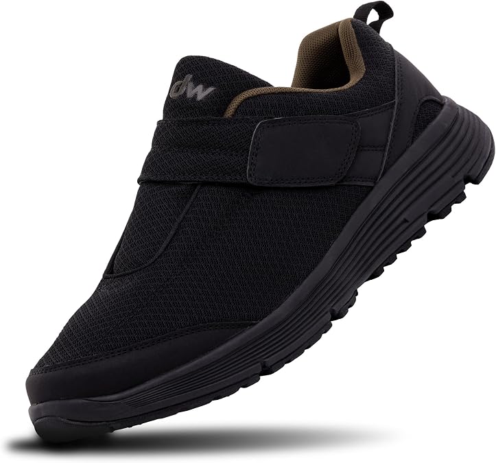 diawin Diabetic Wide Shoes for Men & Women Adjustable Strap, Extra Depth, Wide Toe Box for Sensitive, Diabetic Feet, Comfortable Walking Shoes for All-Day Use
