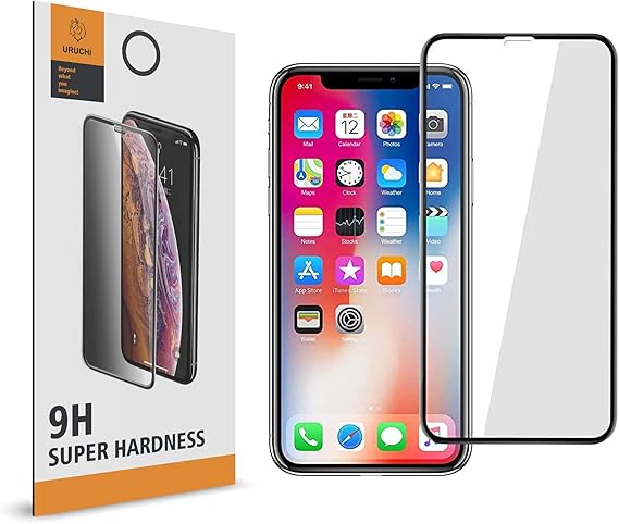URUCHI iPhone 11 Pro/X/Xs (5.8'') ile Uyumlu Ekran Koruyucu, HD Tam Kapsamlı Ekran Kapağı Cam Filmi