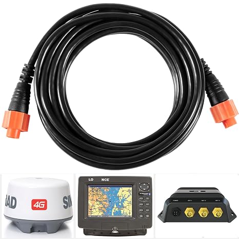Bonbo 127-29 Replacement for Lowrance Ethext-15Yl Ethernet Cable 3004.7036 ,15-Feet