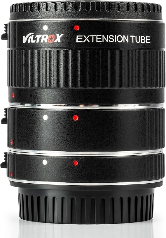 VILTROX DG-C Auto Focus Macro Extension Tube Set Compatible with Canon EF EF-S Lens DSLR Camera 2000D 1300D 800D 600D 400D 200D 90D 70D 50D 30D 10D 7D 6D 5D T7 T6 T5 T4i SL3(12mm 20mm 36mm)