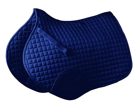 Roma Mini Quilt Shaped Saddle Pad, Navy, Full