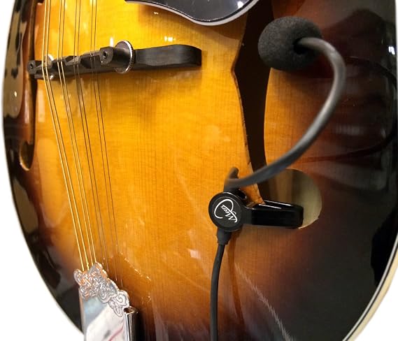 The Feather A-Style Mandolin Pickup with Flexible Micro-Gooseneck by Myers Pickups