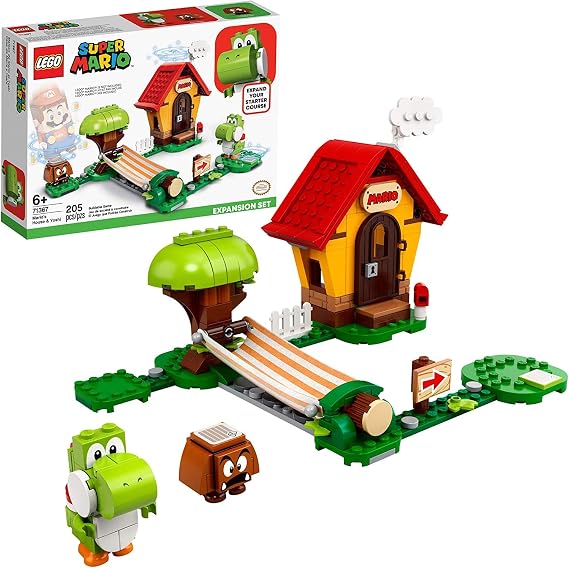 LEGO Super Mario Marios House & Yoshi Expansion Set 71367 Building Kit, Collectible Toy (205 Pieces)